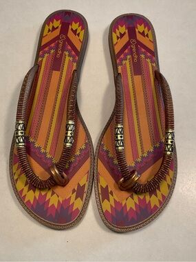 Grendha Tribal Thong Flip-Flop Sandals